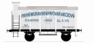 BuBi Model H040054 - H0 -  Bierwagen Přerov